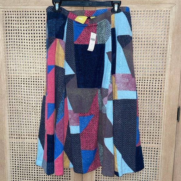 Maeve Anthropologie Cubist Knit Geometric Lined Midi
Skirt Retro Colors : Sz XL - Picture 9 of 15